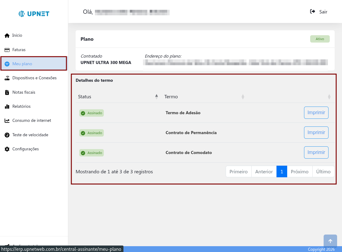 Termos e contratos para assinatura digital